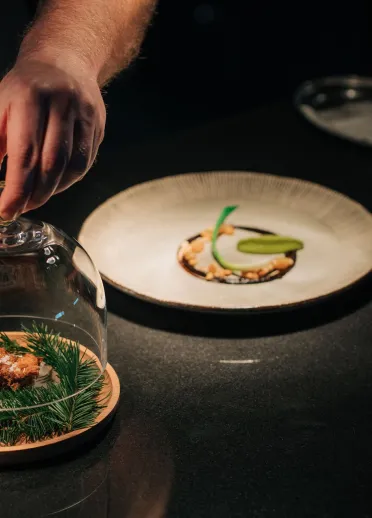 Dos platos con comida