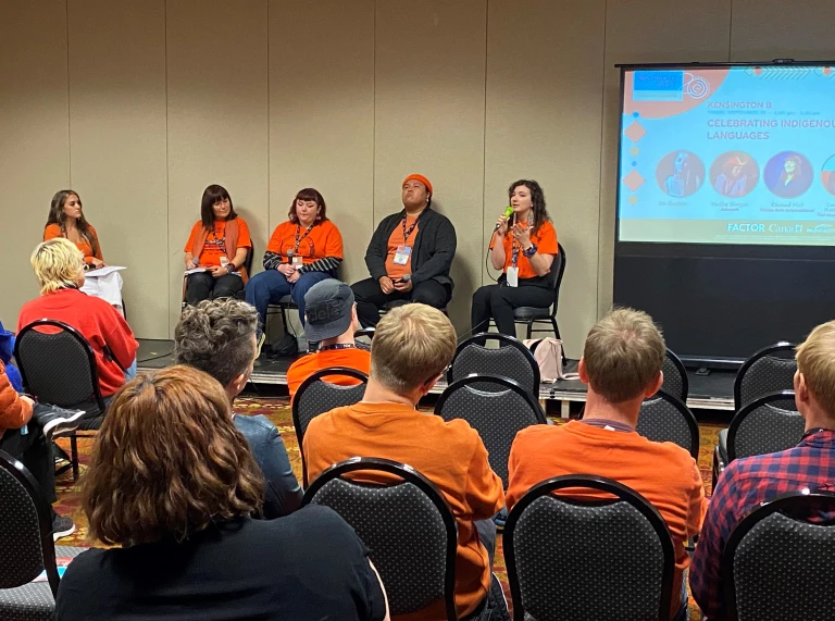 Indigenous languages panel at Breakout West