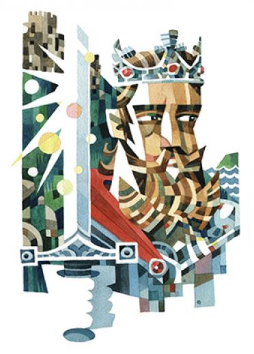 An illustration of King Arthur
