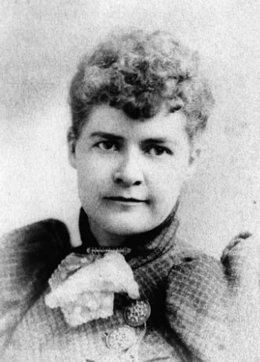 Una fotografía en blanco y negro de Martha Hughes Cannon.