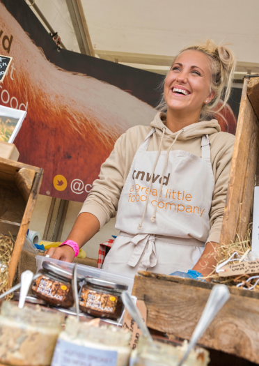 Cnwd stall, Abergavenny Food Festival