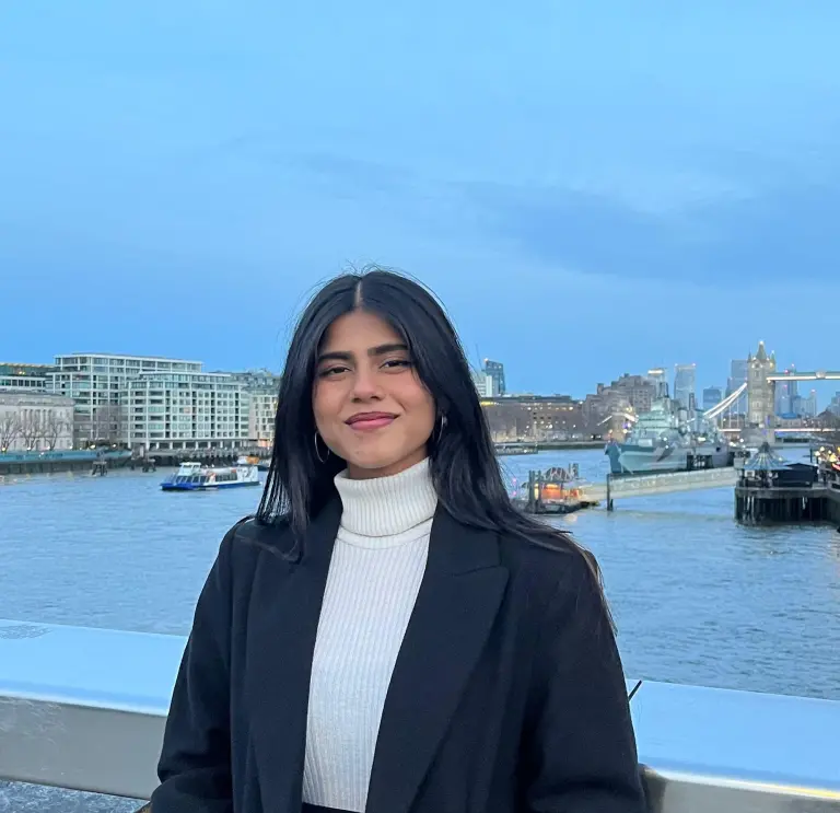 Anahita stood in front of River Thames