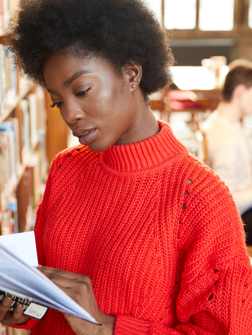Students in Bangor University Library
