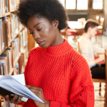 Students in Bangor University Library